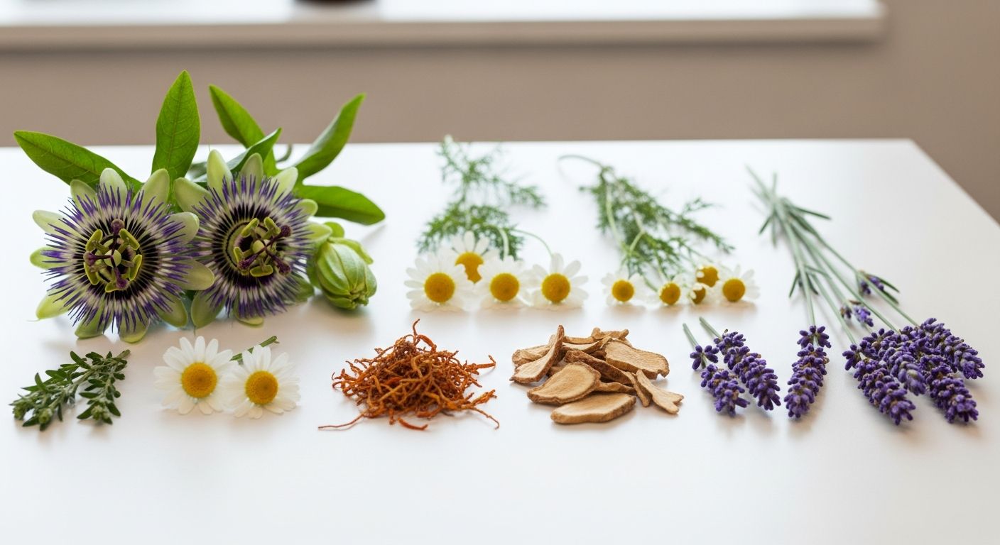 Plantas medicinais com evidência para ansiedade: passiflora, camomila, valeriana e lavanda