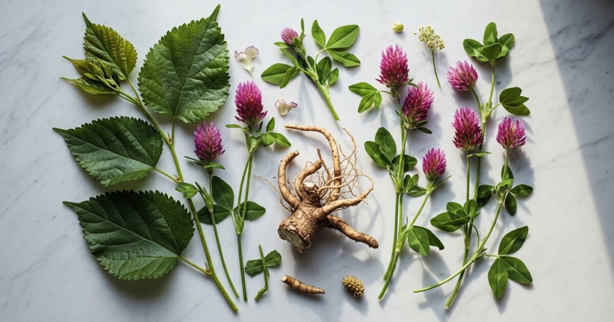 Diversidade de plantas medicinais utilizadas na fitoterapia para sintomas da menopausa