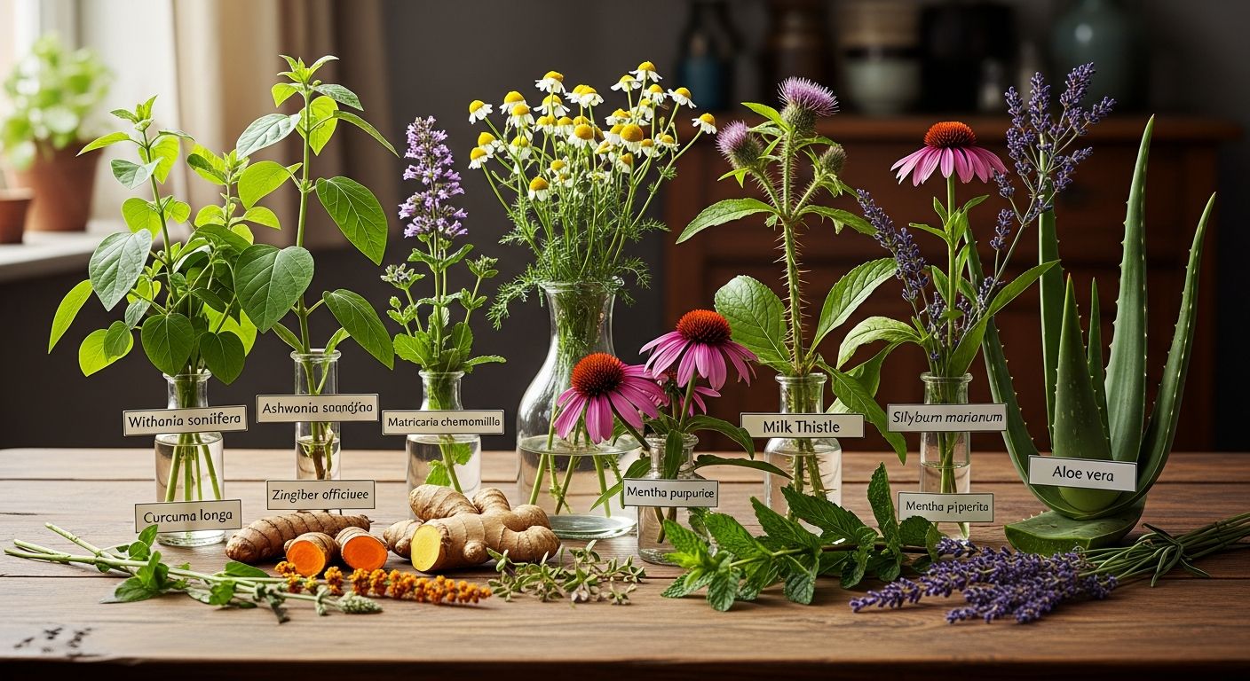 Plantas medicinais da lista RENISUS em composição botânica